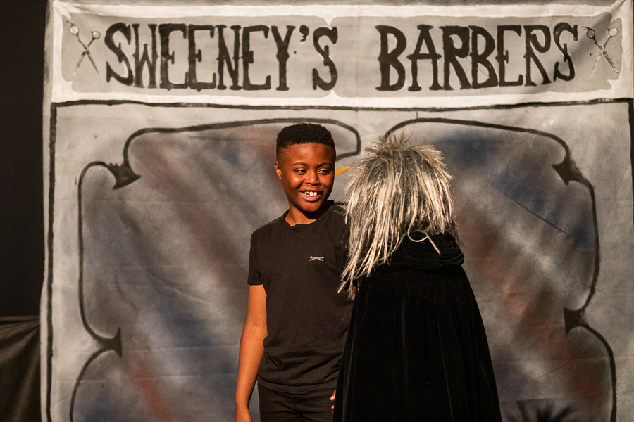 children acting in a performing arts workshop