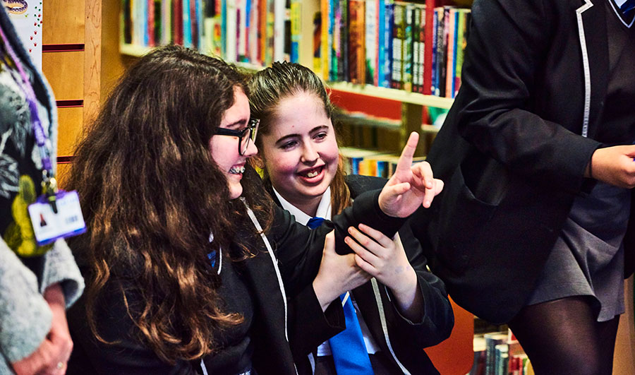 school children enjoying a workshop